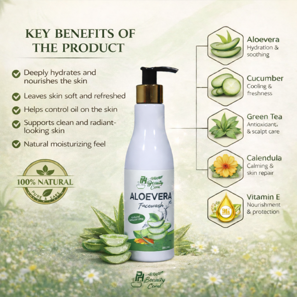Aloe Vera Hydrating Facewash for Soft & Fresh Skin