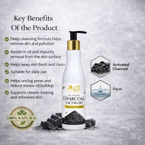 Activated Charcoal Facewash for Deep Cleansing & Oil Control