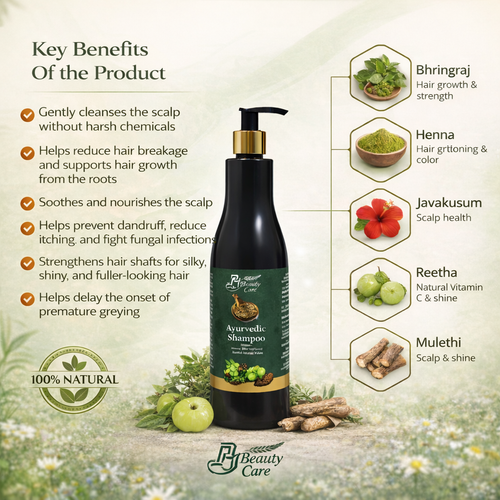 Ayurvedic Anti-Hair Fall Shampoo for Gentle Cleansing & Scalp Care