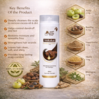 Shikakai Herbal Shampoo for Dandruff & Lice Control (200 ml)